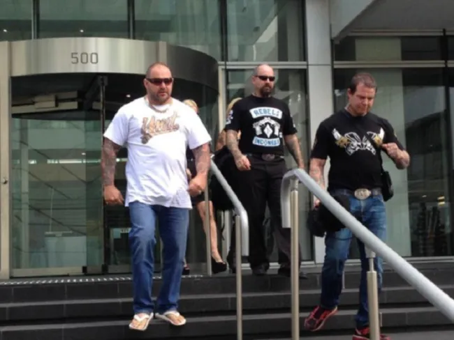 Rebels Bikie gang nick martin funeral